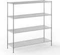 Regal Altair 24" Deep x 72" Wide x 74" Height Wire Shelving Kit | 4-Tier | NSF Commercial Storage Rack Unit