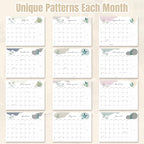 Gannyfer Large Desk Calendar 2025-2026 with Desktop Mat,22" x 17" Desktop Pad Calendar, 18 Month Table Calendar from July 2025 to Dec 2026, Office Supplies Perfect for Home School and Office - Gray