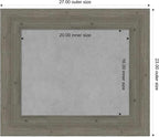 Amanti Art Grey Framed Magnetic Board 23x27 Small Vision Board for use with Magnets, 100% Metal Sheet to Display Items as Office Decor or for Home Organization in mudroom, Kitchen or Kids Room