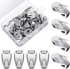 Zhengmy 30 Pcs Cubicle Hooks Fabric Panel Wall Wire Hooks Stainless Metal Cubicle Clip Pins Staple Accessories for 40 Lbs Fabric Pictures for Office Home Kitchen Supplies(Silver)