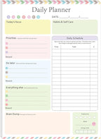 ADHD Daily Planner Notepad Daily Planner Desk Pad & Task Management Notepad to Stay Organized 5.8x 8.3 Inch Weekly Planner Daily To Do List for Weekly Schedule