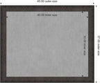 Amanti Art Black Framed Magnetic Board 37x45 X-Large Vision Board for use with Magnets, 100% Metal Sheet to Display Items as Office Decor or for Home Organization in mudroom, Kitchen or Kids Room