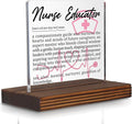Nurse Educator Gifts, Thank You Desk Sign for Nursing Instructors and Mentors, Appreciation Plaque for Teacher Nurses, Graduation Office Decor Recognition Gift PA031