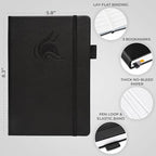 Clever Fox Dated Planner 2026-2027 – Weekly Life Planner Notebook for Time Management – Planner with Habits Tracker & To-Do List (Black)