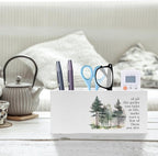 Exqcom Watercolor Forest Inspirational Pen Pencil Holder, Motivational Desk Decor, of All the Paths You Take in Life Pencil Pen Holder Organizer for Home Office Desk Accessories