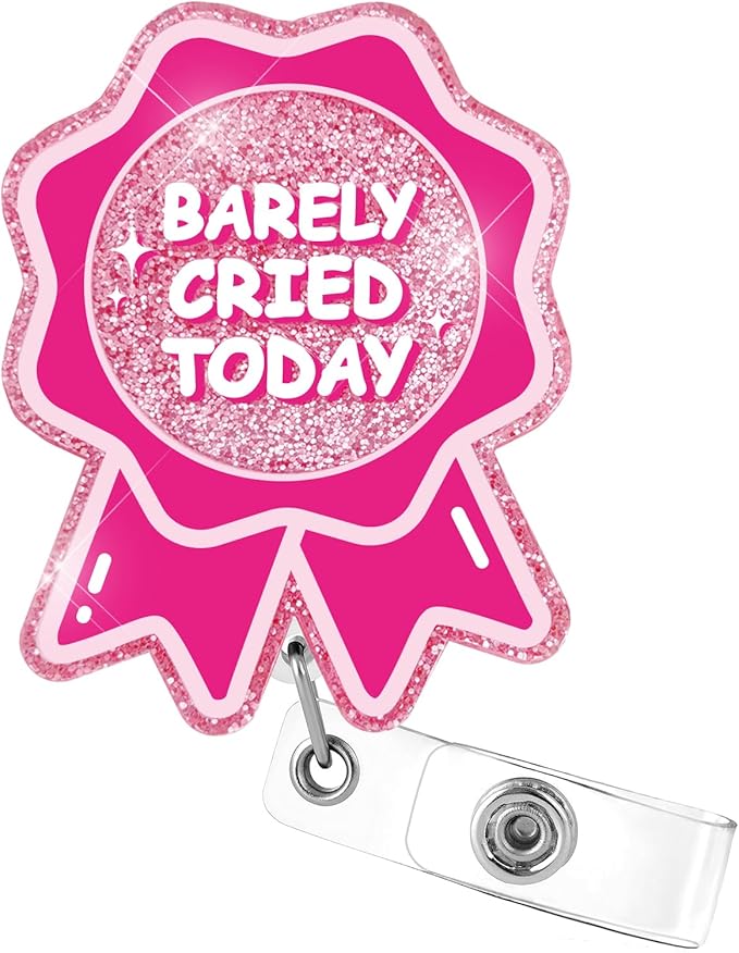 Aoryalps Retractable Badge Reel Holder Retractable with ID Clip for Nurse Nursing Name Tag Card Nursing Student Teacher Doctor Medical Assistant Work Office Clip-Gifts for Nurse