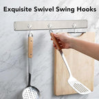 MIKEDE Magnetic Hooks, 40LBS Strong Neodymium Magnetic Hooks Heavy Duty, Swivel Swing Magnets with Hooks for Cruise, Hanging, Magnetic Refrigerator Hooks for Grill, Locker - 28 Pack