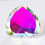 AB COLOR Crystal Diamonds Paper Weights with Gift Box, 80mm Heart Shape Real Crystal Diamond Glass Gems Paperweight, Big Diamonds Birthday Anniversary Women Her Valentine's Day Gift
