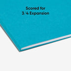Smead Standard File Folders, 100 Count, Teal, 1/3-Cut Tabs, Letter Size (13143)