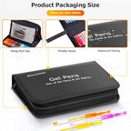 Soucolor Glitter Gel Pens for Adult Coloring Books, Christmas|Birthday Gifts, School Art Supplies,120 Pack-60 Glitter Pens, 60 Refills and Travel Case, 40% More Ink Markers Set for Drawing Journaling