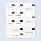 Large Name Labels for Kids (33) - Custom Stickers for Daycare and School Supplies - Durable, Waterproof Stickers for Water Bottles, Lunch Boxes, and More with Unique Designs - Kitten