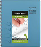 AT-A-GLANCE 2026 Planner, Monthly, 9" x 11", Large, Contemporary Lite, Sky Blue (7026XL3826)