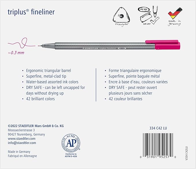 STAEDTLER Fineliner triplus 60pcs