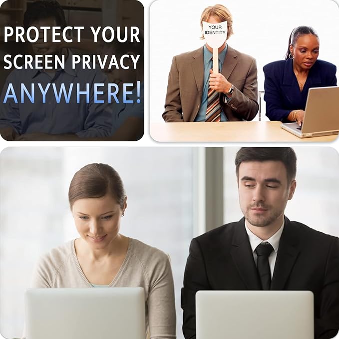 Peslv Magnetic Privacy Screen for MacBook Pro 15 Inch (2016-2019), Removable Anti Blue Light Glare Peep Filter Black out Screen Protector for Mac 15In Laptop Model (A1707, A1990)