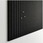 VIVELDA Large Bulletin Board 48"x36" - Office Wall Organizer to Replace your Old Cork Boards for Walls for Office Decor - 12-pack Felt Wall Panels for Use in Home Office Decor, Classroom Decor (Black)