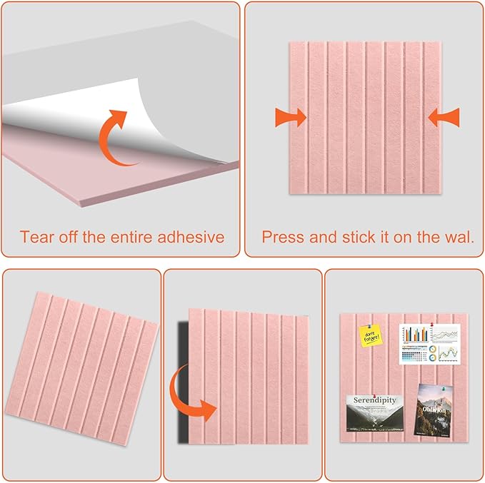 ork Boards for Walls 48" x 36" Felt Board Alternative, 12 Pack Felt Wall Tiles Bulletin Board, Large Cork Board for Office Pin Board Tack Board Cork Boards