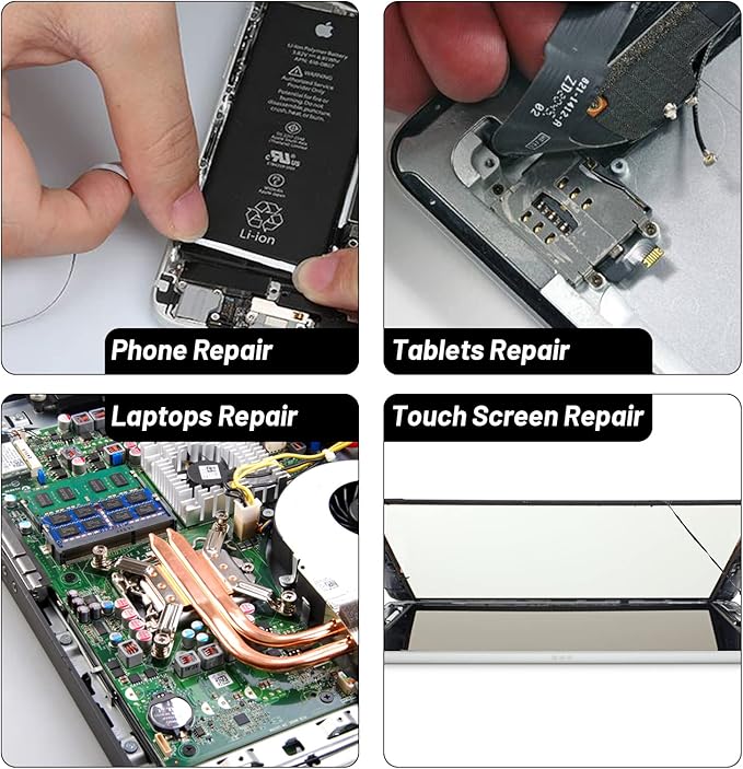Kaisiking 2pcs 3mm x 50M LCD Repair Tape Phone Screen Adhesive Tape LCD Touch Screen Repair Tape with 1 Tweezers for Cell Phone, iPad, Tablets, Laptops, LCD Screen