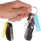 Self Locking Arrow Key Tags 1,000 Pcs (Blue) - Size 4 1/2" x 3/4" Plastic Car Key Labels Arrow ID Tags | Key Identification Tags Self Lock for Car Dealer Supplies, Office Automotive Shops