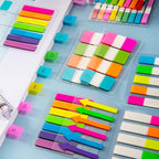 Golcellia Sticky Book Index Tabs, Page Tabs Markers, Sticky Notes Tabs 1272 Pieces(5 Styles, 31 Colors) Annotation Tabs, Book Annotation Supplies Study Pack