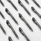 deegtran Pens Bulk, 50 Pack No Bleed Black Ink Click Pens with Soft Grip, Wholesale Retractable Ballpoint Pens for Office School, Medium Point Smooth 1.0MM