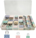 76 Pcs Colored Binder Clips Paper Clamps Assorted Sizes Small Medium Large Colorful Binder Clips for Office Supplies Set