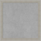 Amanti Art Grey Framed Magnetic Board 18x18 Small Vision Board for use with Magnets, 100% Metal Sheet to Display Items as Office Decor or for Home Organization in mudroom, Kitchen or Kids Room