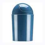 Umbra 1.25 Gallon Mini Waste Can with Removable Swing-Top Lid - Small Garbage Bin for Kitchen, Bathroom, Bedroom, Office - Compact Trash Can Fit Under Tables & Counters - Blue