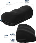 Everlasting Comfort Adjustable Cloud Foot Rest for Under Desk at Work with Pressure Point Nodes - Comfortable Memory Foam Office Foot Stool & Under Desk Pillow for Gaming & Home Accessories