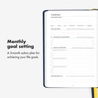 BestSelf 13-Week Self Journal & Goal Planner – Undated Daily ADHD-Friendly Journal for Men & Women | Productivity, Gratitude, Reflection & Habit Tracker | 2026 Life Organizer with Prompts, Black