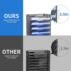 OUTWOLF 10 Tier Hanging Wall File Organizer Wall Mount Paper Document Folder Holder with Hooks for Home Office Organization
