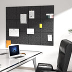 Large Cork Board Tiles for Wall with Push Pins, Removable 36" x 24" Bulletin Board Sets, Adhesive Pin Board | Magrowill 6 Packs Felt Panels for Office Home Classroom Dorm Interior Wall Decor