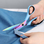 Zicolu 8.5" Scissors Bulk Set of 12-Pack, Sharp Scissors all Purpose Heavy Duty, Non-Stick and Titanium Coating Blade, Multipurpose Shears for Office Home School Sewing Fabric DIY Craft Supplies