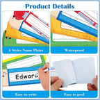 PETCEE Desk Name Plates for Classroom - 36Pcs Personalized Student Desk Name Tags Stickers for Kids Self Adhesive Names Labels for Kindergarten Preschool Elementary Back to School Teach Supplies