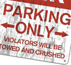 Car Room Wall Decor Vintage Metal Sign RACE CAR PARKING ONLY Signs For Boys Room Bedroom Garage Man Cave Art 12x8 Inches (Picture style-b-19)