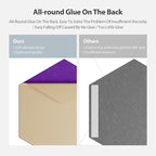 Amantech 12 Pack Acoustic Panels Self Adhesive Sound Proof Foam, High Density Sound Acoustic Panel, 12X10.23X0.4 Inch Hexagon Panels in Home, Office, Reccording Room, Studio,and more(Violet)
