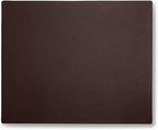 Leatherology Brown Classic Desk Pad – Full-Grain Leather Office Mat with Lift-Up Side Rails, Smooth Writing Surface | Protective Desk or Conference Table Pad for Laptop & Notes