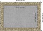 Amanti Art Silver Framed Magnetic Board 31x43 Large Vision Board for use with Magnets, 100% Metal Sheet to Display Items as Office Decor or for Home Organization in mudroom, Kitchen or Kids Room