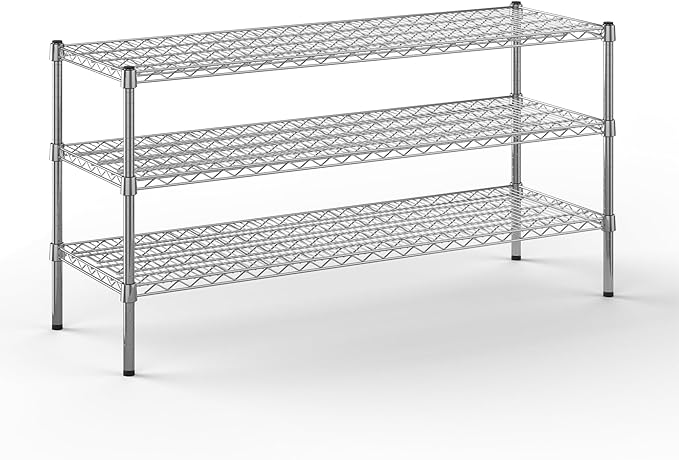 Regal Altair 18" Deep x 54" Wide x 27" Height Wire Shelving Kit | 3-Tier | NSF Commercial Storage Rack Unit