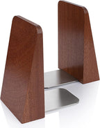 DRELIFAM Wood Handmade Heavy Duty Bookends for Shelves Decorative Book Ends to Hold Books for Office