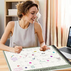 Gannyfer Desk Calendar 2026, Large 2026 Desk Calendar 22" x 17", Now - Dec 2026, 18 Monthly Academic Desktop Calendar with To-Do List and Notes, Plastic Cover, Thick Paper, 2026 Calendar for Planning and Organizing(6 Stickers)