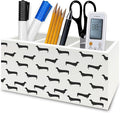 QZQE Black Dachshund Pen Pencil Holder Organizer for Desk, Weiner Dog Gifts Wooden Box Signs Decorations for Home Office Desk Tabletop, Dachshund Lovers Gifts for Women Men