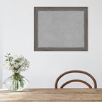 Amanti Art Grey Framed Magnetic Board 19x23 Small Vision Board for use with Magnets, 100% Metal Sheet to Display Items as Office Decor or for Home Organization in mudroom, Kitchen or Kids Room
