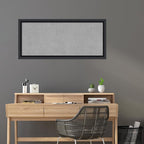 Amanti Art Black Framed Magnetic Board 23x51 Oversize Vision Board for use with Magnets, 100% Metal Sheet to Display Items as Office Decor or for Home Organization in mudroom, Kitchen or Kids Room