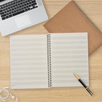 DOMMI Blank Sheet Music Composition Notebook 2 Packs, Manuscript Staff Paper Notebook with 200 Pages 26x19cm, Spiral Bound Music Songwriting Notebook for Songwriters, Musicians, Teachers, Black