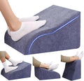 Opuvidity Foot Rest for Under Desk at Work Ergonomic Under Desk Footrest，Support Foot Pillow Double-Sided Footstool， for Office, Home & Gaming Leg Elevation Pillow Blue