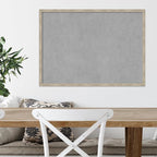 Amanti Art Silver Framed Magnetic Board 21x29 Medium Vision Board for use with Magnets, 100% Metal Sheet to Display Items as Office Decor or for Home Organization in mudroom, Kitchen or Kids Room