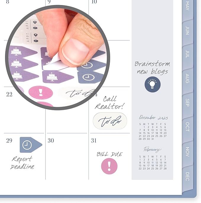 Cambridge 2026 Planner by Leah Bisch, Weekly & Monthly, 5.5" x 8.5", Small, Calista Floral (LB40-200-26)
