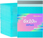 skardeco 6x10 Inch Teal Bubble Mailers 80 Pack Self-Seal Poly Padded Envelopes Suitable for Small Businesses to Package and Mail Jewelry Cosmetics, Electronic Products, Cards (Teal, 6x10-80)