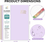 2026 Planner, Weekly and Monthly Planner, January 2026 - December 2026, Hardcover Agenda Planner with Monthly Tabs, Goal Setting & Time Management Organizer for Professionals & Students, 8.5" x 11"