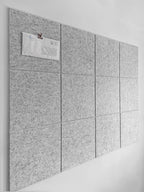 DECORITA Large Cork Board Alternative | Cork Boards Cork Tiles for Walls | Aesthetic Felt Bulletin Board Pin Board for Office, Home & Classroom | Felt Wall Tiles (12-Pack) | Marble